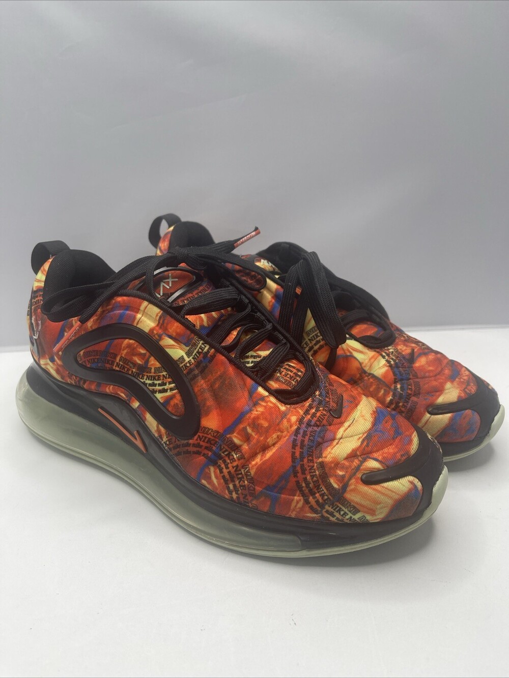 Authentic - Size 8 Men’s- Nike Air Max 720 Multi Color - Team Orange - Black